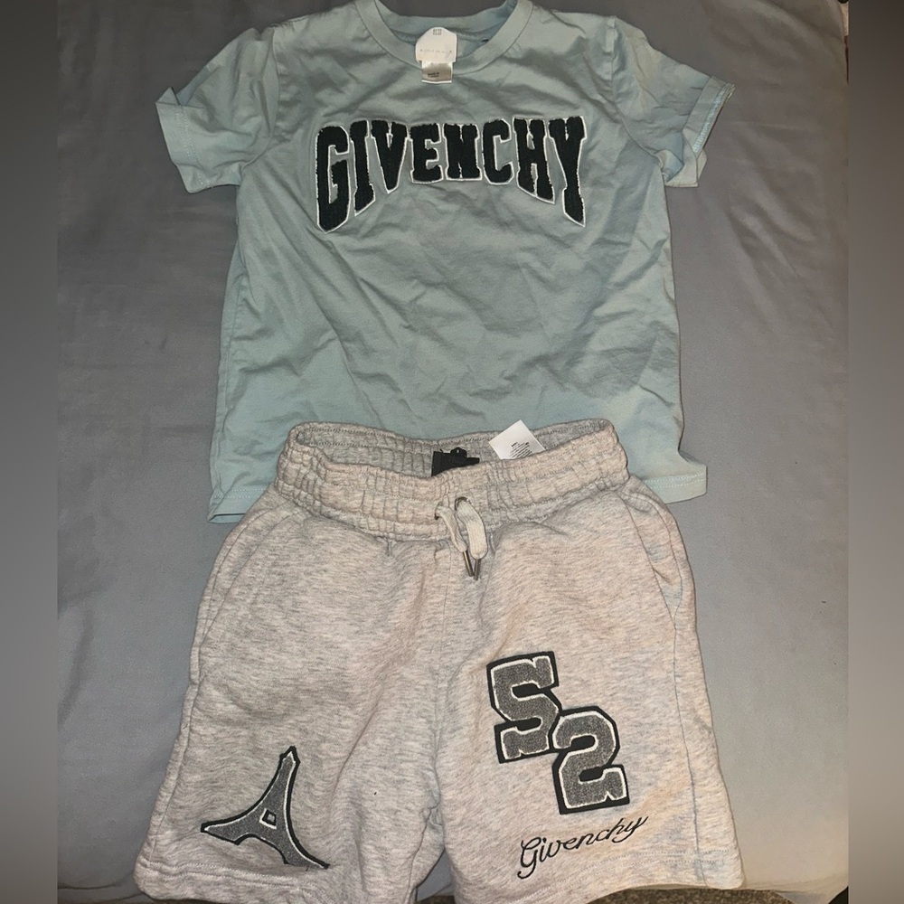 Kids Givenchy shirt and shorts set